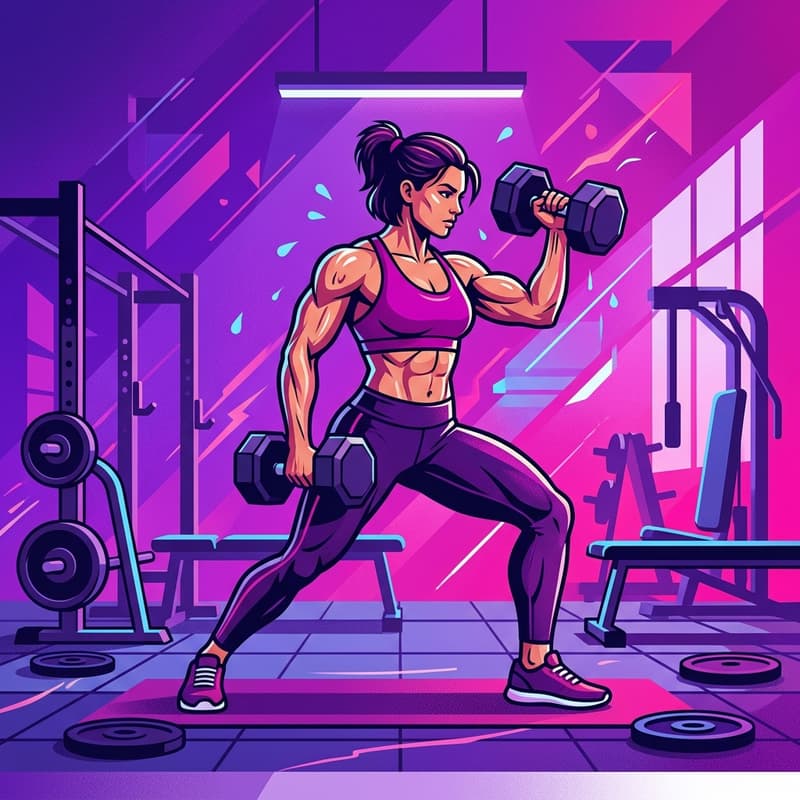 Séance de fitness et musculation